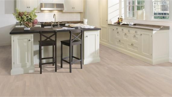 Parchet triplu stratificat Kahrs Oak Chalk 188 x 2266 x 13 mm - imagine 2